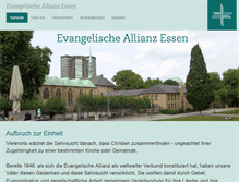 Tablet Screenshot of evangelische-allianz-essen.de